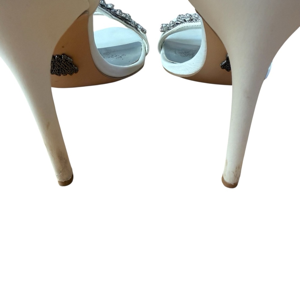 White by Vera Wang Ivory Embellished Heels, Women’s 7 - Picture 6 of 10